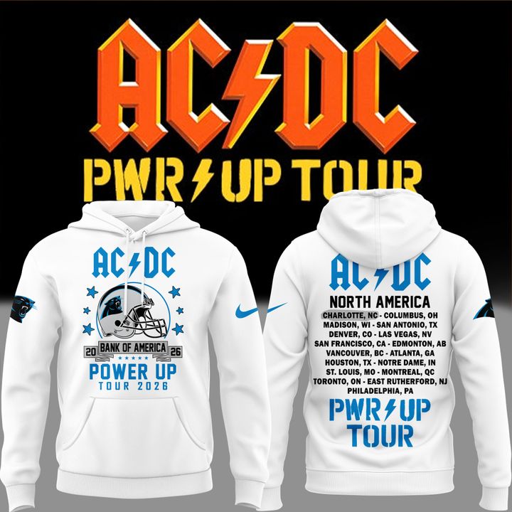 Limited 2026 Power Up Tour AC/DC x Carolina Panthers Hoodie