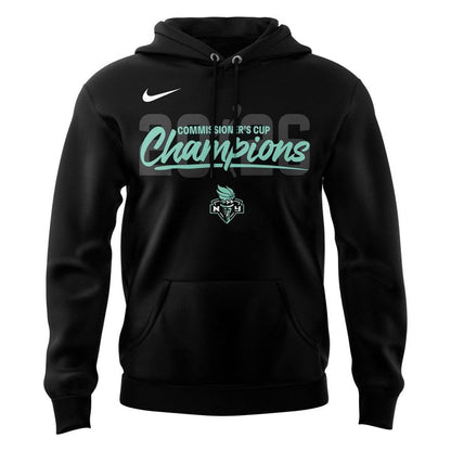 New York Liberty Seafoam 2026 COMMISSIONER’S CUP CHAMPIONS Hoodie