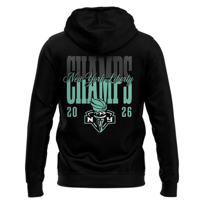 New York Liberty Seafoam 2026 COMMISSIONER’S CUP CHAMPIONS Hoodie