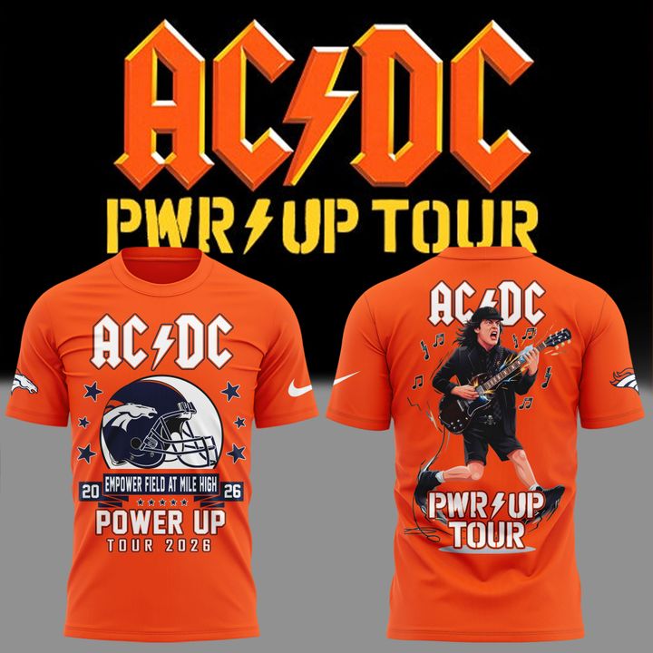 01. AC/DC x Denver Broncos - Power Up Tour 2026 T-Shirt