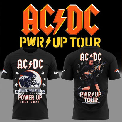 02. AC/DC x Denver Broncos - Power Up Tour 2026 T-Shirt