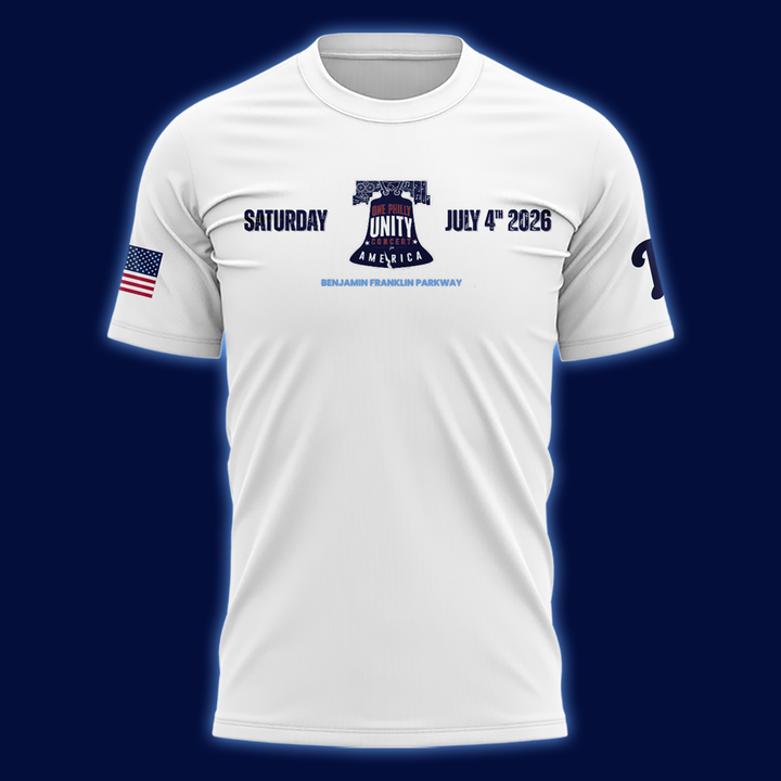 Philadelphia Phillies Celebrate America's 250th Birthday in Philly White Tshirt