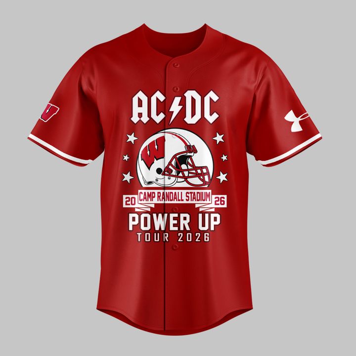 02.3. AC/DC x Wisconsin Badgers Football - Power Up Tour 2026 Jersey