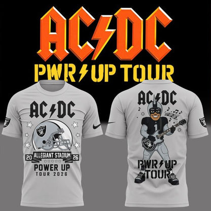 02. Exclusive AC/DC x Las Vegas Raiders - Power Up Tour 2026 T-Shirt