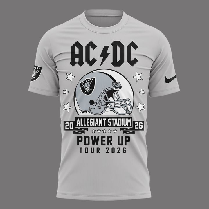 02. Exclusive AC/DC x Las Vegas Raiders - Power Up Tour 2026 T-Shirt