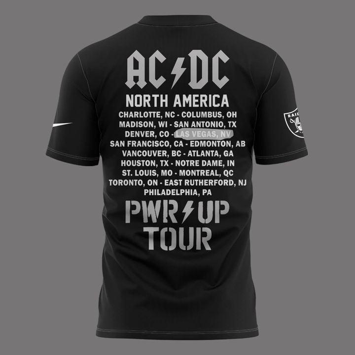 03. Perfect Tshirt AC/DC x Las Vegas Raiders - Power Up Tour 2026 T-Shirt