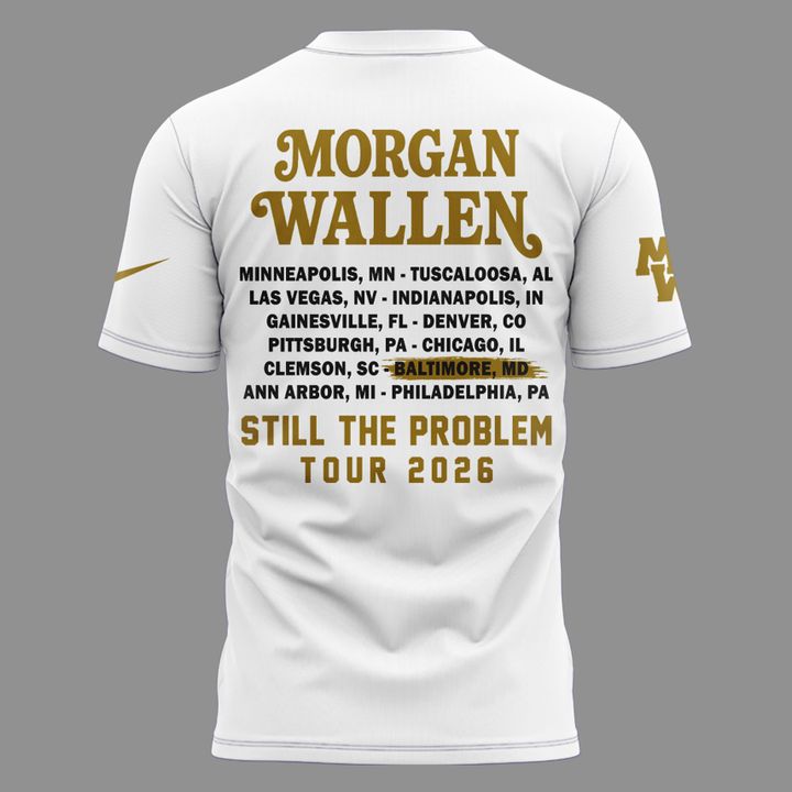 01. Exclusive Morgan Wallen x Baltimore Ravens - Still The Problem Tour 2026 T-Shirt