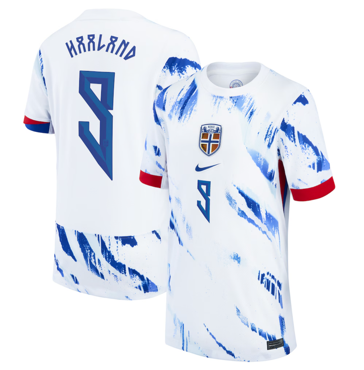 Erling Haaland Norway National Team 2024 Away Replica Jersey - White