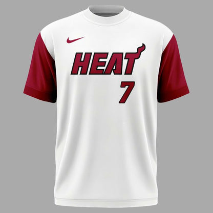 Giannis Antetokounmpo Miami HEAT White T-Shirt