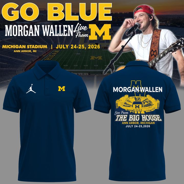 New Polo MW  x Michigan Football - Still The Problem Tour 2026 Polo Shirt
