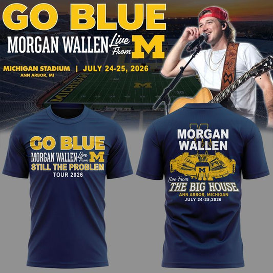Limited Edition MW x Michigan Wolverines Football - Still The Problem Tour 2026 T-Shirt