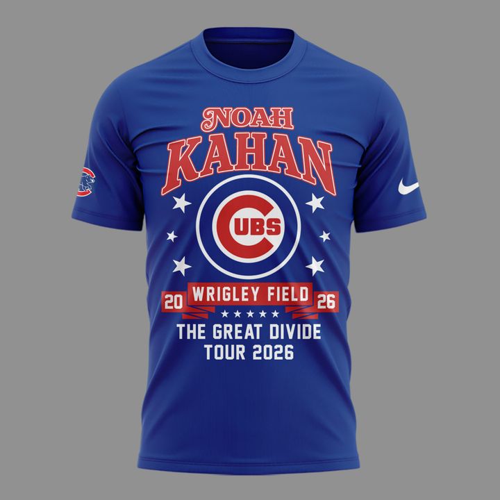 03. Newest Shirt Noah Kahan x Chicago Cubs - Wrigley Field Event Shirt - The Great Divide Tour 2026 T-Shirt