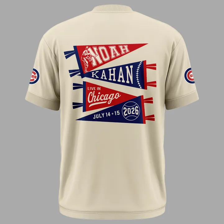 03.04. Limited Edition Noah Kahan x Chicago Cubs - The Great Divide Tour 2026 T-Shirt