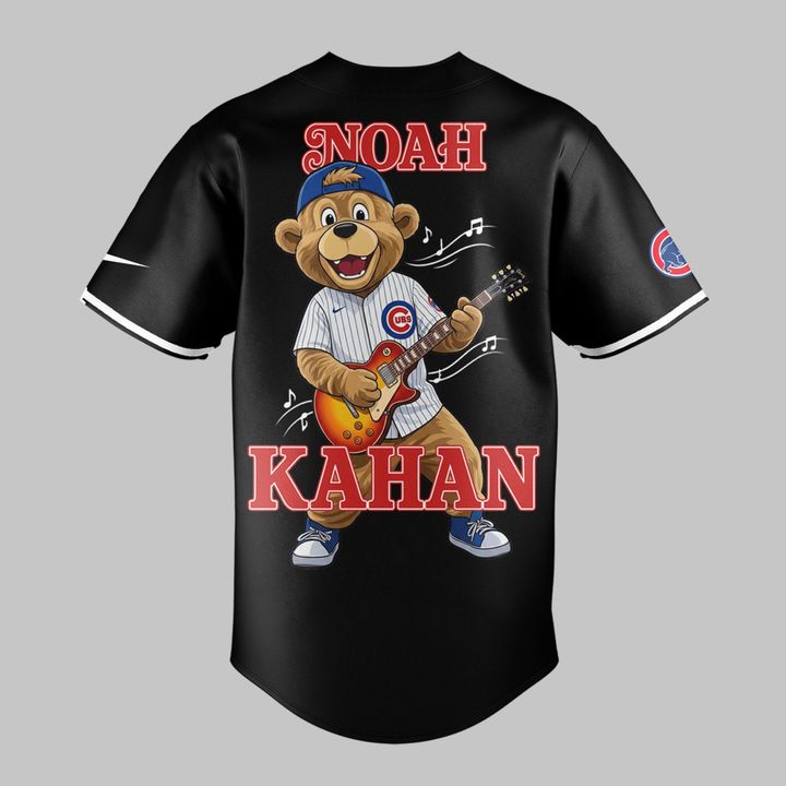 04.10. Black Jersey Noah Kahan x Chicago Cubs - Wrigley Field Event Jersey - The Great Divide Tour 2026 Baseball Jersey