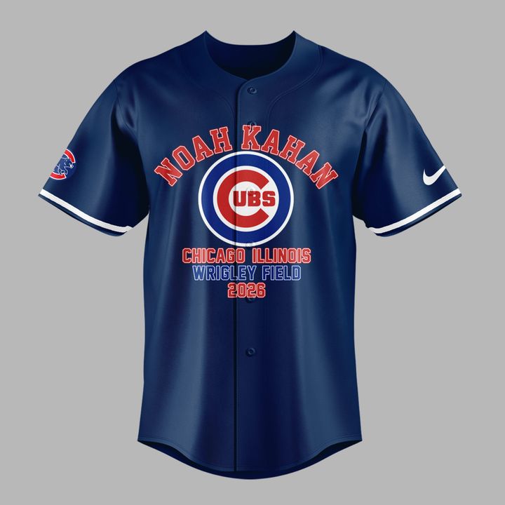 10. Special Jersey Noah Kahan x Chicago Cubs - The Great Divide Tour 2026 Baseball Jersey