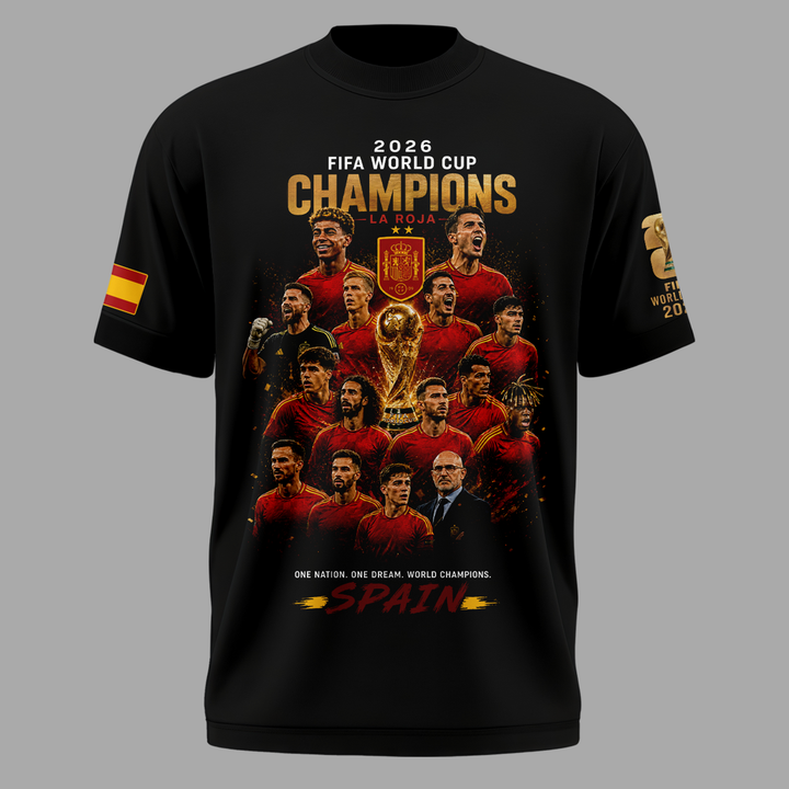 Spain FIFA World Cup Champions 2026 T-Shirt