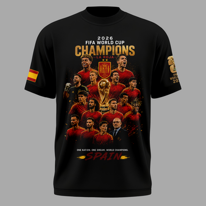 Spain FIFA World Cup Champions 2026 T-Shirt