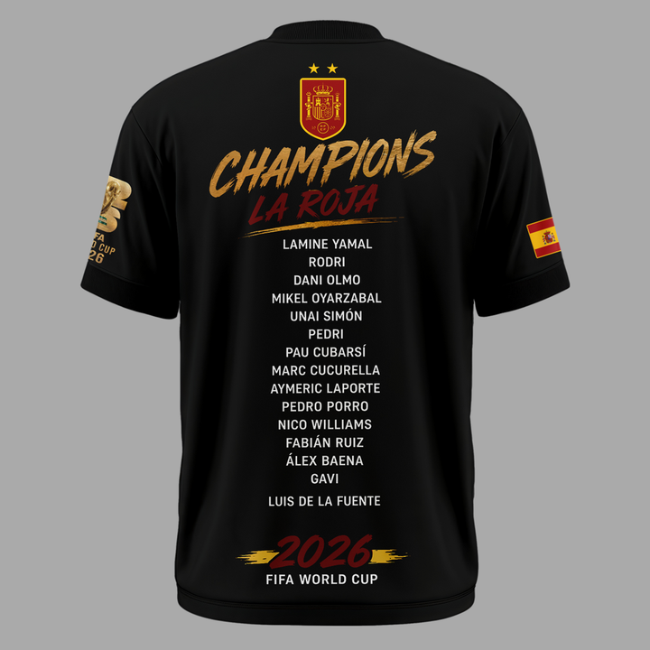 Spain FIFA World Cup Champions 2026 T-Shirt