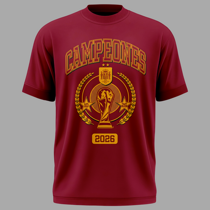 Spain National Team 2026 FIFA World Cup Champions T-Shirt