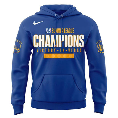 Golden State Warriors 2026 Summer League Champions Blue Hoodie