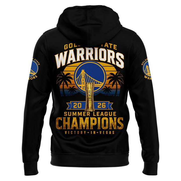 Golden State Warriors 2026 Summer League Champions Black Hoodie