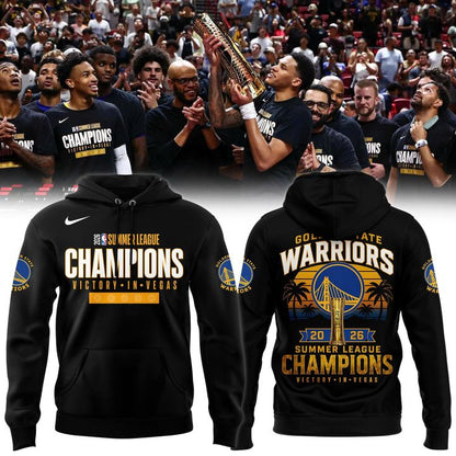 Golden State Warriors 2026 Summer League Champions Black Hoodie
