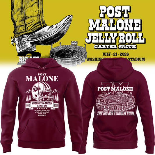 Limited Edition Big Ass Stadium Tour At Washington-Grizzly Stadium Hoodie