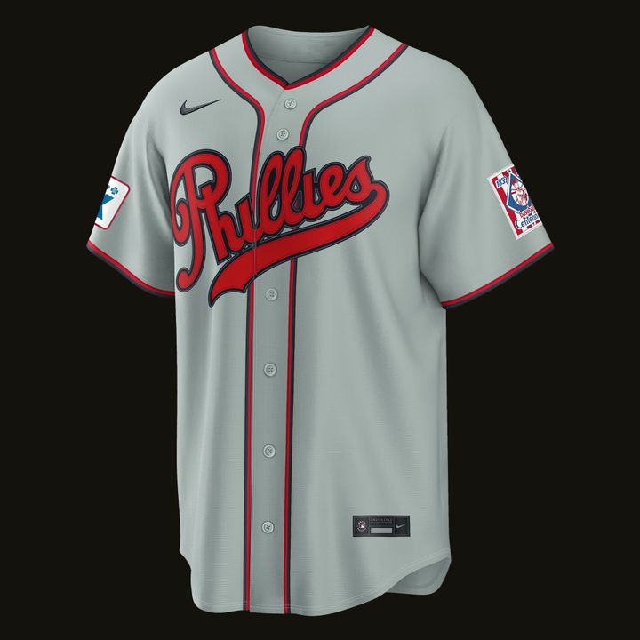 Kyle Schwarber Philadelphia Phillies 2026 Field of Dreams Stadium Jersey - Gray - Signature