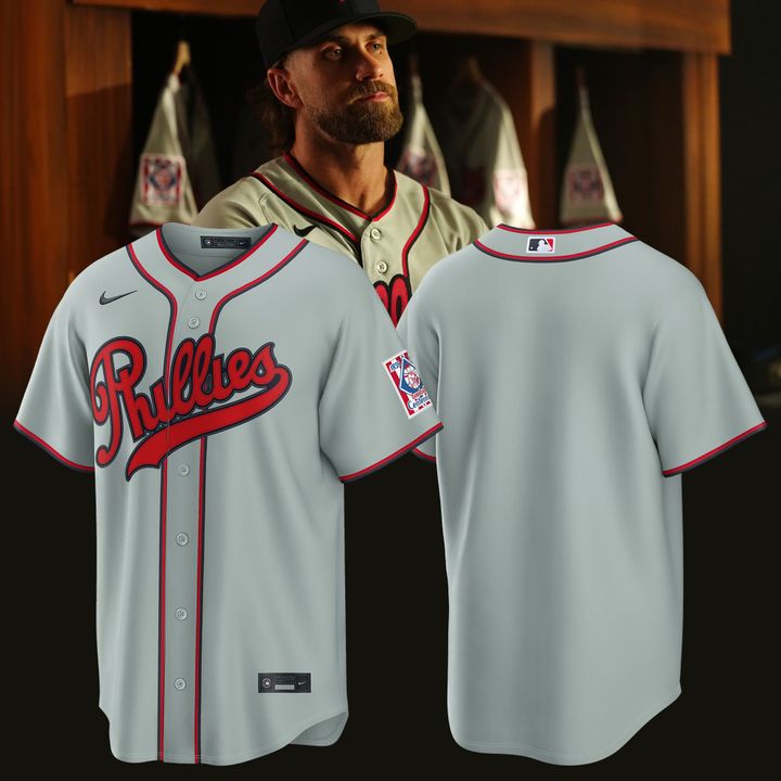 Philadelphia Phillies 2026 Field of Dreams Stadium Jersey - Gray
