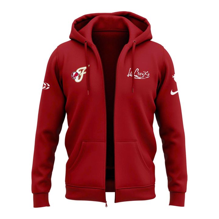 Indiana Fever 2026 Caitlin Clark Red Zip Hoodie