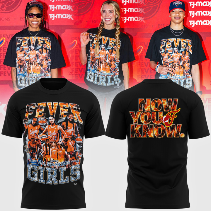 Limited Edition All Stars 2026 Indiana Fever Girls T-shirt