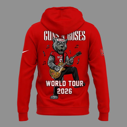 Exclusive 2026 Guns N' Roses x NC State Football - World Tour 2026 Hoodie