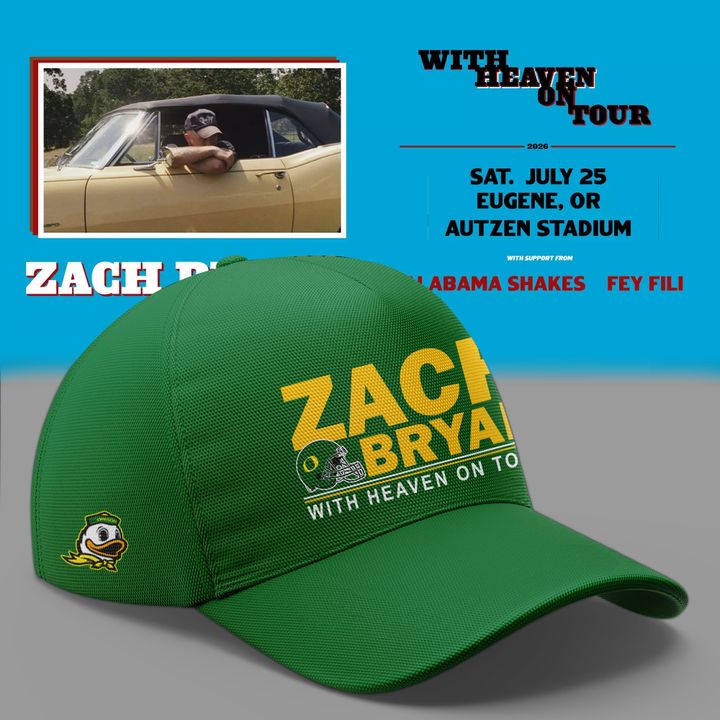 Exclusive Zach Bryan x Oregon Football - With Heaven On Tour 2026 Jersey