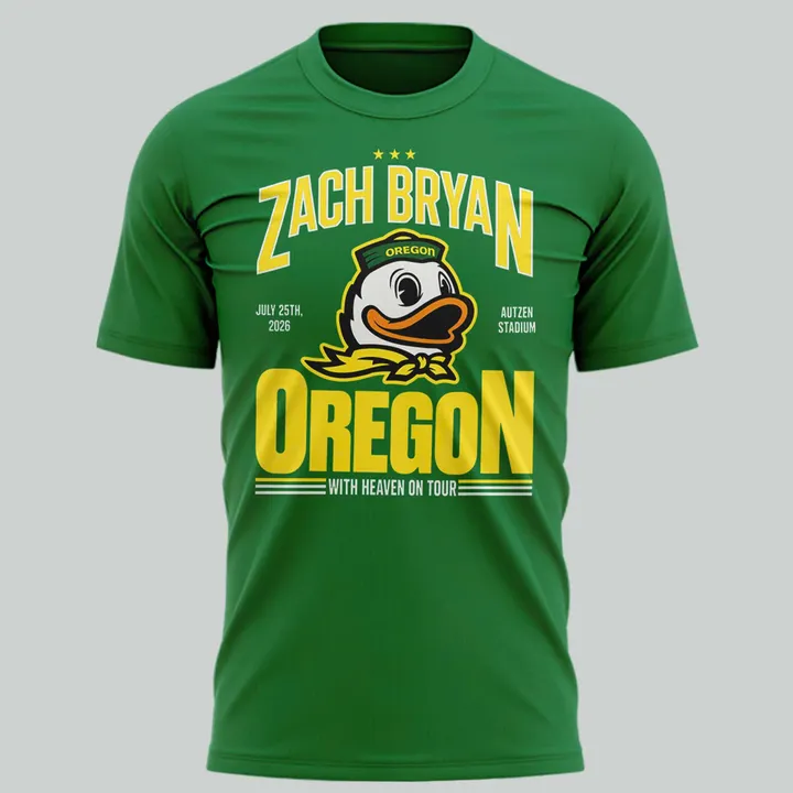 Perfect Shirt Zach Bryan x Oregon Football - With Heaven On Tour T-Shirt
