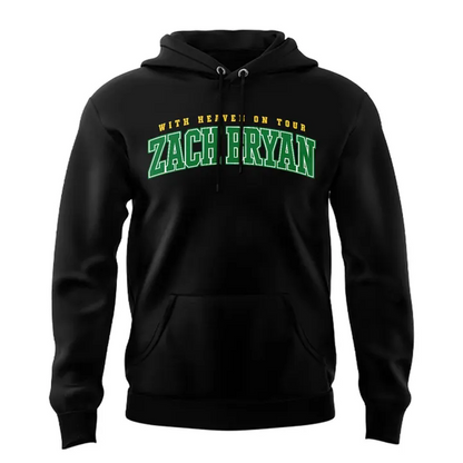 Exclusive Hoodie Zach Bryan x Oregon Football - With Heaven On Tour Hoodie