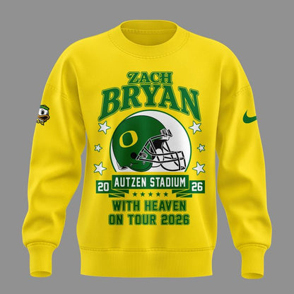 Sweatshirt Zach Bryan x Oregon Football - With Heaven On Tour 2026 Sweatshirt