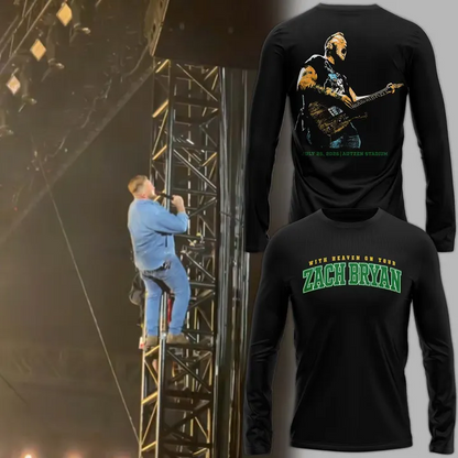 Limited Long Tee Zach Bryan x Oregon Football - With Heaven On Tour Long Tee