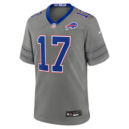 Josh Allen Gray Buffalo Bills Nickel City Football Jersey
