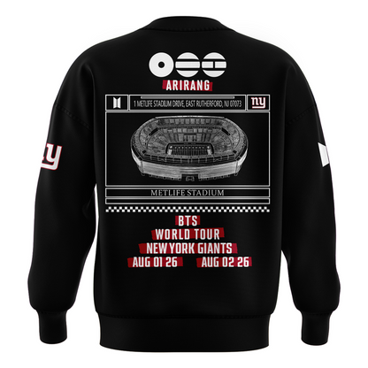 New York Giants x BTS WORLD TOUR ARIRANG 2026 Sweatshirt