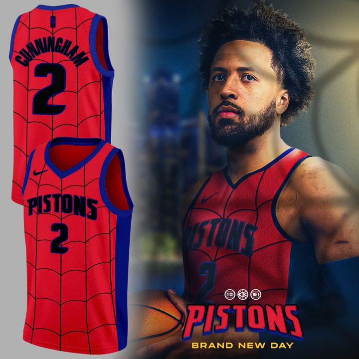 Detroit Pistons Cade Cunningham "Spidey Concept" Jersey
