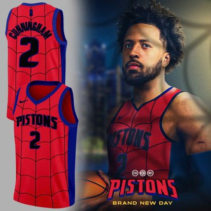Detroit Pistons Cade Cunningham "Spidey Concept" Jersey