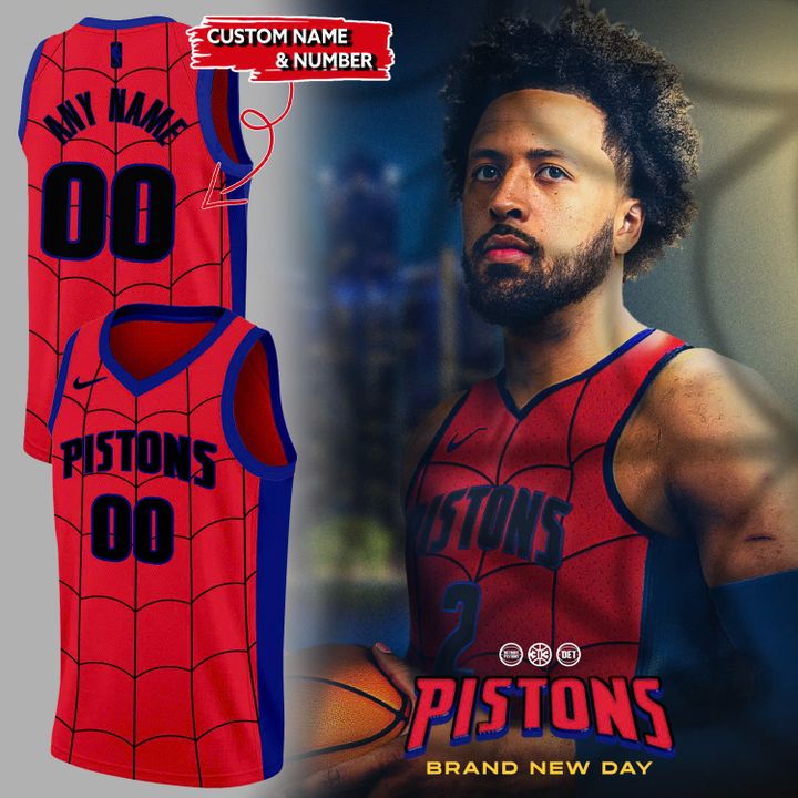 Detroit Pistons Custom "Spidey Concept" Jersey