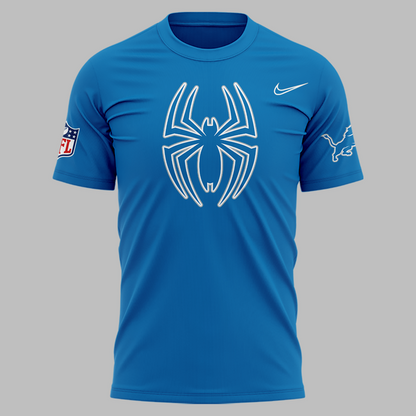 Limited Edition Detroit Lions x Spider-Man Tshirt 2026
