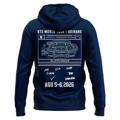 Exclusive Edition BTS x New England Patriots Hoodie 2026