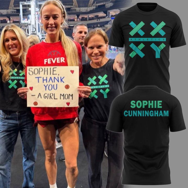 03. Black Shirt Sophie Cunningham - Indiana Fever - Thank You Sophie For Speaking Up For Girls T-Shirt