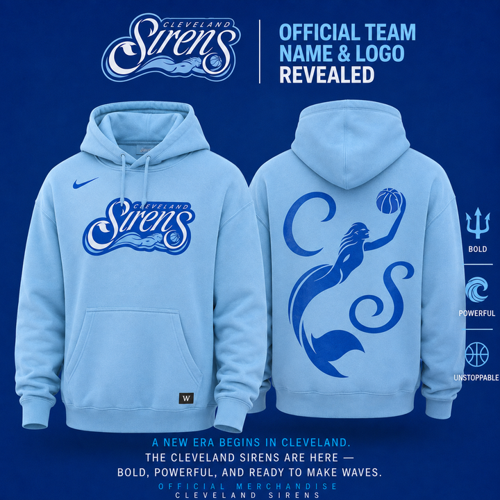 Erie Blue Primary Logo Hoodie