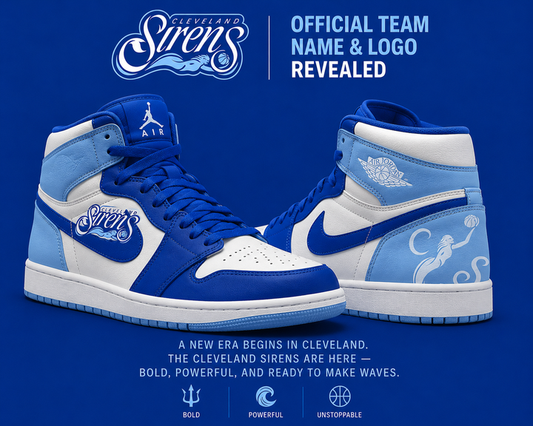 Cleveland Sirens Royal Blue Sneakers