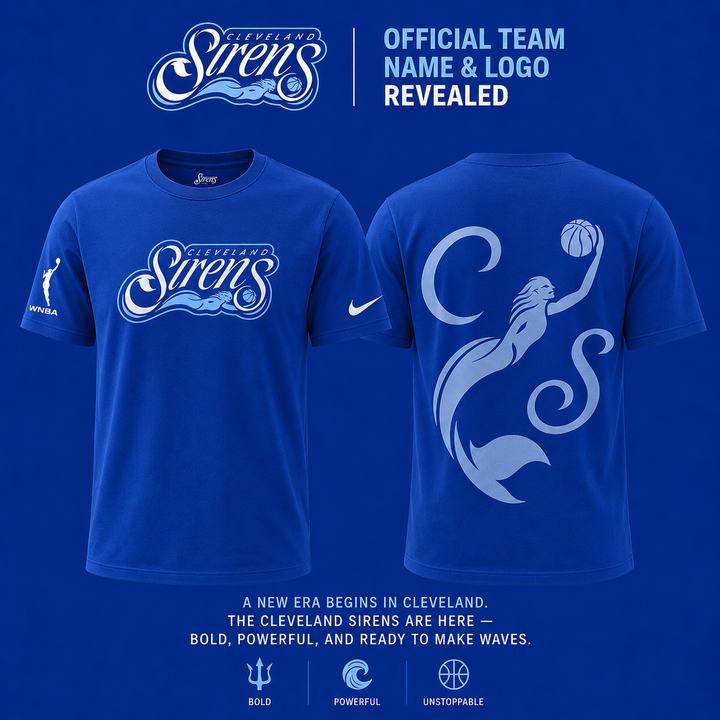 Cleveland Sirens WNBA Blue T-Shirt