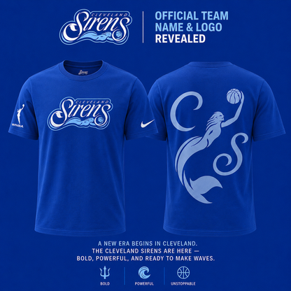 Cleveland Sirens WNBA Blue T-Shirt
