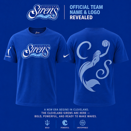 Cleveland Sirens WNBA Blue T-Shirt